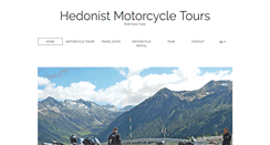 Desktop Screenshot of hedonistmotorcycletours.com